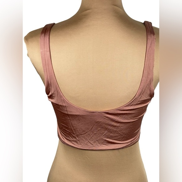 Free People Pink Clay Be Cool Brami Crop Top NWT Medium - Picture 4 of 10